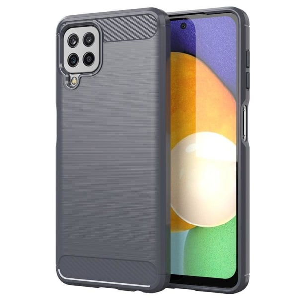 SKALO Samsung A22 4G Armor Carbon Stødsikker TPU-cover - Vælg farve Grey