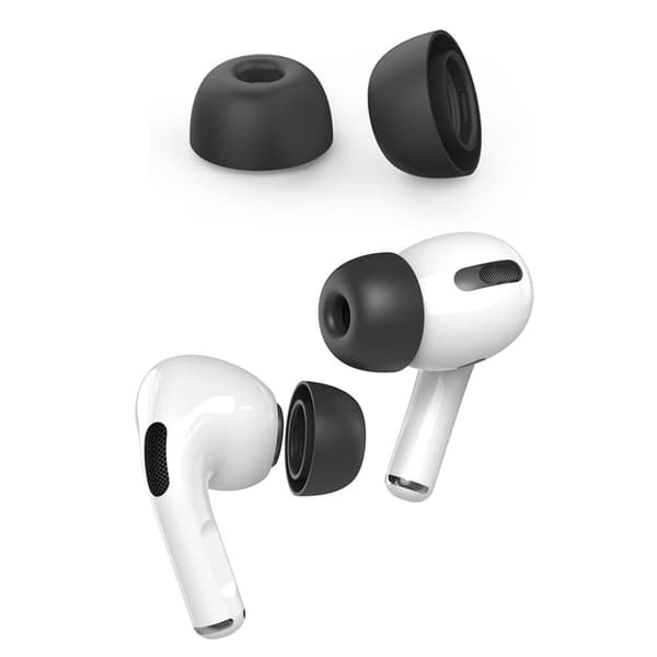 AHASTYLE AirPods Pro 1/2 Silikone Ørepropper Sort - Medium Black