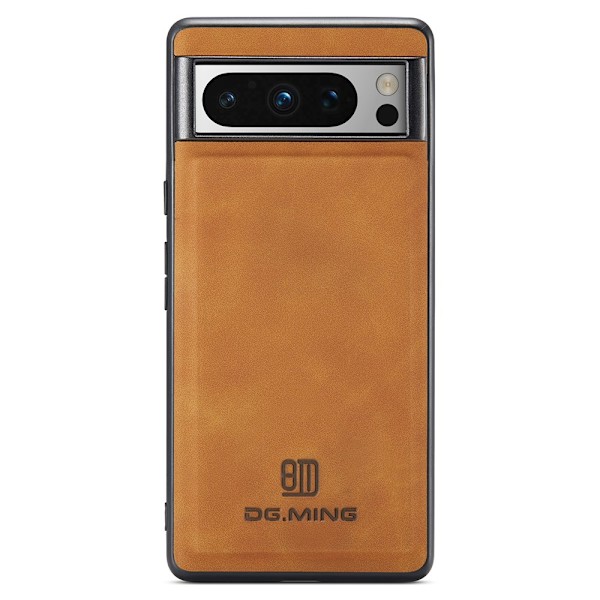 DG.MING Google Pixel 8 Pro Premium PU-læder Hybrid Cover - Brun Brown