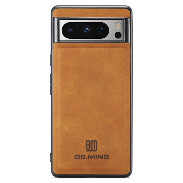 DG.MING Google Pixel 8 Pro Premium PU-nahka Hybridi Suojakuori - Brown