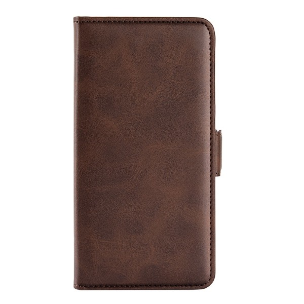 SKALO Samsung S23 Ultra Premium Wallet Flip Cover - Brun Brown