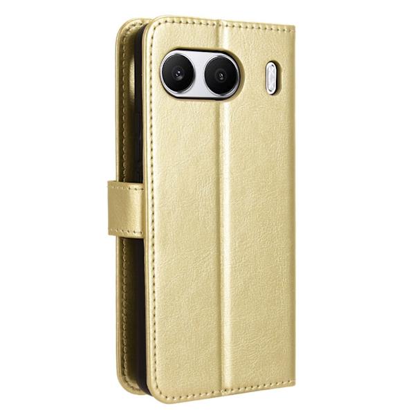 SKALO OnePlus Nord 4 PU-Läder Plånboksfodral - Fler färger Guld