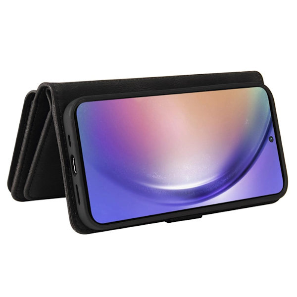 SKALO Samsung A55 5G Big Wallet 17-RUM Pungetui - Sort Black