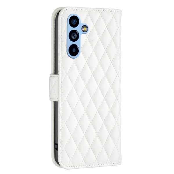 SKALO Samsung A54 5G BINFEN COLOR Quiltat Plånbok - Vit Vit