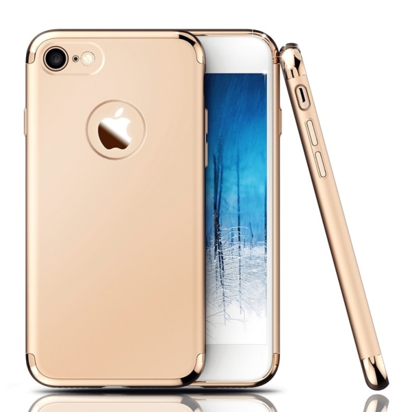 Design skal 3 i 1 guldkant till iPhone 7 - fler färger Silver