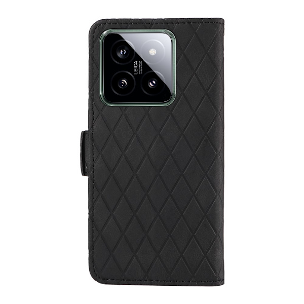 SKALO Xiaomi 14 5G Tikattu Lompakko - Musta Black