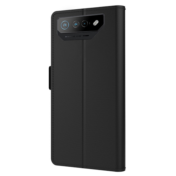 SKALO Asus ROG Phone 7 5G Kortholder Mirror Flip Cover - Sort Black