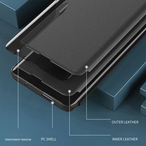 SKALO Samsung A05s 4G Clear View Window Fodral - Grön Grön