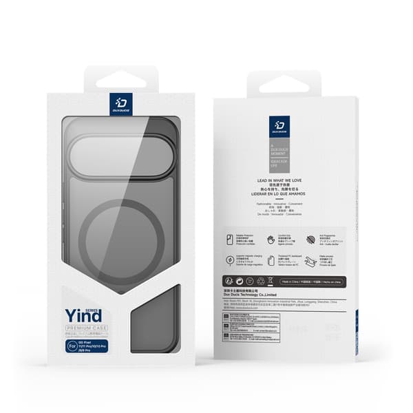 DUX DUCIS Yind Series Matte Finish Cover til Google Pixel 11 Pro - Sort Black