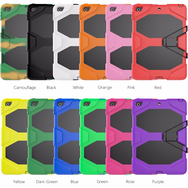 SKALO iPad 9.7 (2018) Extra Stöttåligt Armor Shockproof Skal - Fler färger Cerise