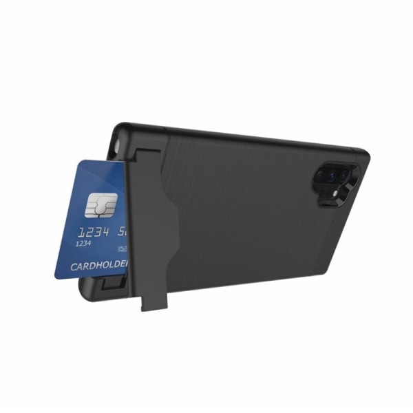 Samsung Note 10 PLUS | Panser skal | Kortholder - flere farver Blue