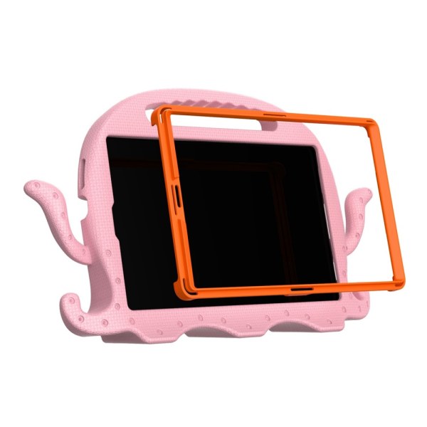 SKALO Samsung Tab A7 Lite 3D Cartoon Barnskal - Rosa Rosa