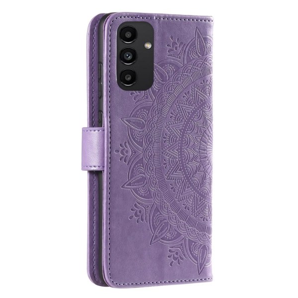 SKALO Samsung A13 4G Mandala lompakkokotelo - Violetti Purple