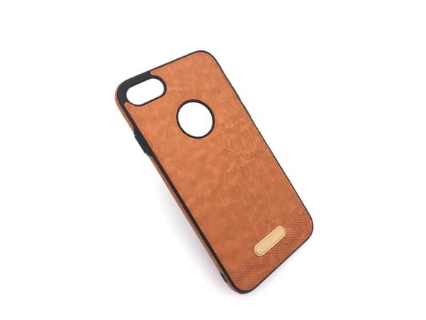 Läderimitation iPhone 7/8 Light brown
