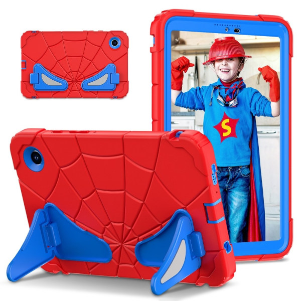 SKALO Samsung Tab A9 Spindelvæv til børneskaller - Rød-Blå Multicolor