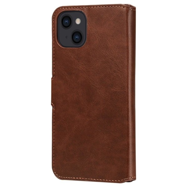 SKALO iPhone 13 Classic Wallet Cover - Brun Brown