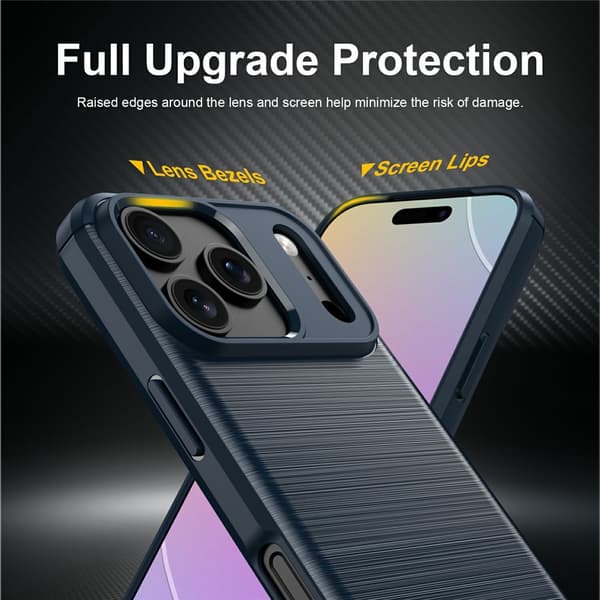 SKALO Armor Carbon  för iPhone 18 Pro Max Cover til iPhone 18 Pro Max - Vælg farve Blue