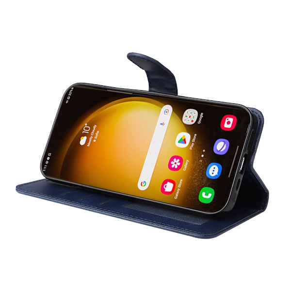 SKALO Samsung S24 Ultra PU-læder Pungetui - Vælg farve Blue