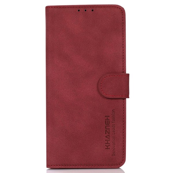 SKALO iPhone 16 Pro KHAZNEH Pungetui i PU-læder - Rød Red