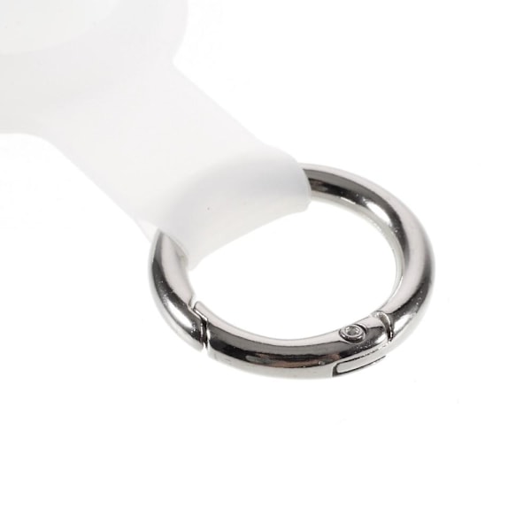 SKALO AirTag Hållare Med Nyckelring i Silikon - Transparent Transparent