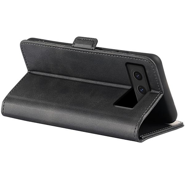 SKALO Google Pixel 8a Premium Wallet Flip Cover - Sort Black