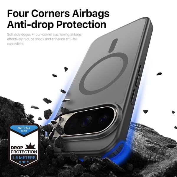 DUX DUCIS Yind Series Matte Finish Cover til Google Pixel 11 Pro - Sort Black