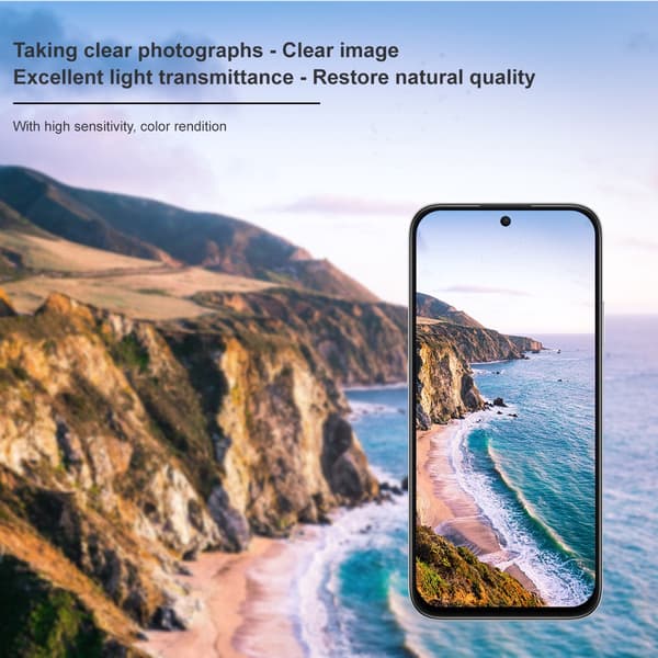 IMAK Kamerabeskyttelse af hærdet glas til Honor 600 Smart - Sort Black