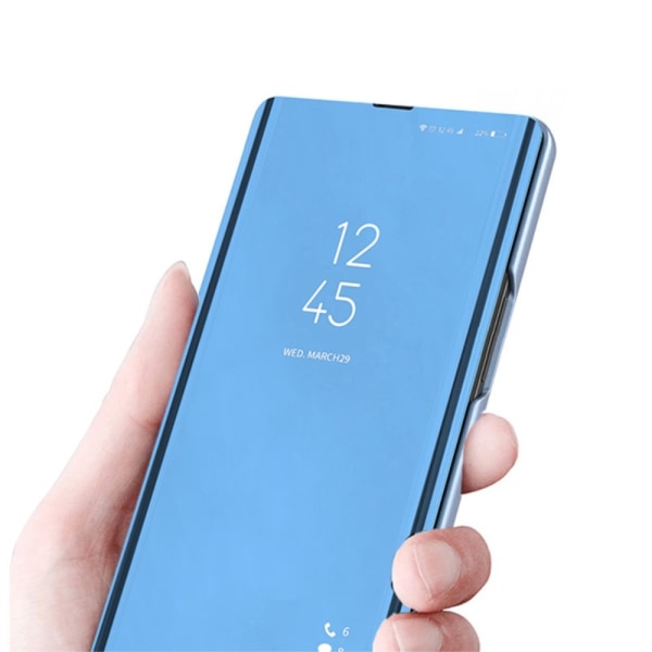 SKALO Samsung S23 FE Clear View Spegel fodral - Svart Svart
