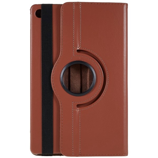 SKALO Lenovo Tab M10 Plus 10.6" (Gen 3) 360 Litchi Flip Cover - Brun Brown