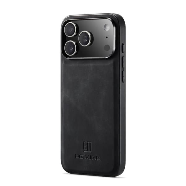 DG MING Premium PU-læder Hybrid Cover til iPhone 18 Pro Max - Sort Black