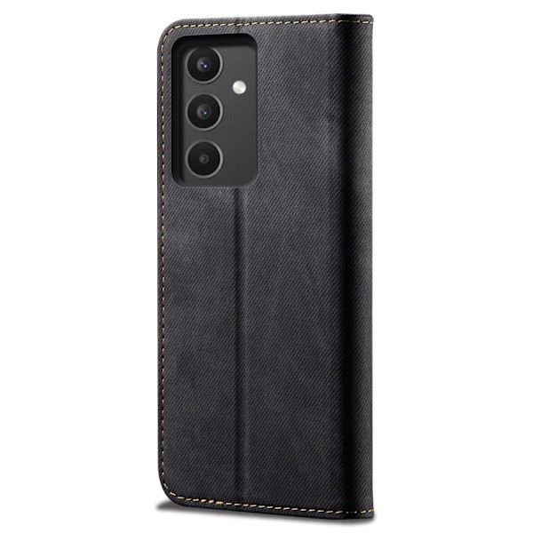 SKALO Samsung A34 5G Jeans Plånboksfodral - Svart Svart