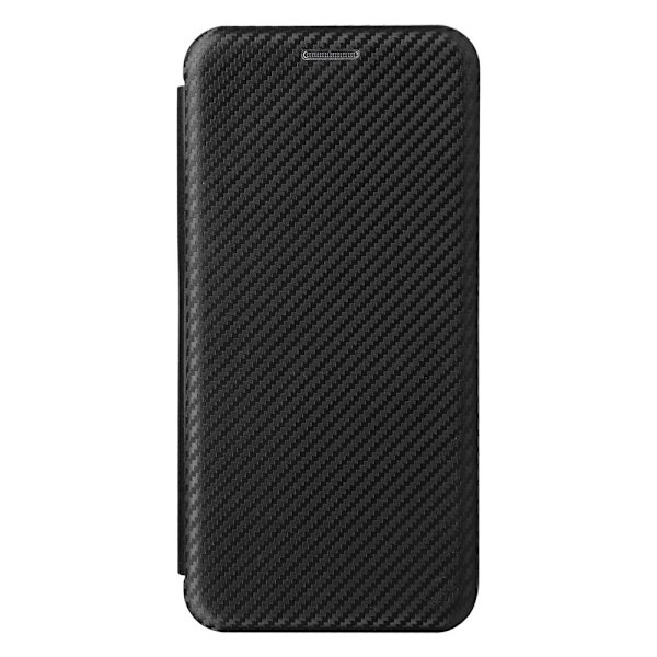 SKALO Asus Zenfone 9 5G Carbon Fiber Lompakkokotelo - Musta Black