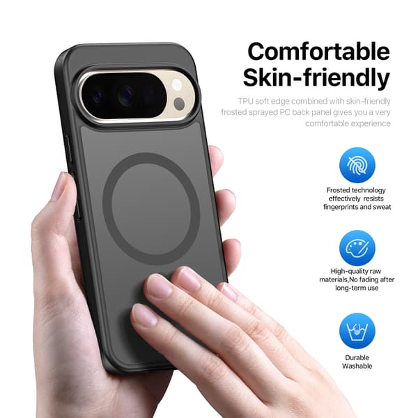 DUX DUCIS Yind Series Matte Finish Cover til Google Pixel 11 - Sort Black