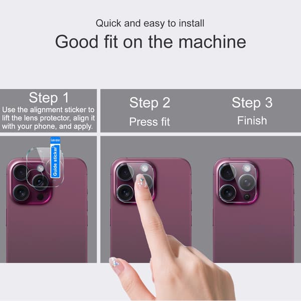 IMAK Kamerabeskyttelse Hærdet Glas til Xiaomi Redmi Note 17 Pro Max - Gennemsigtig Transparent