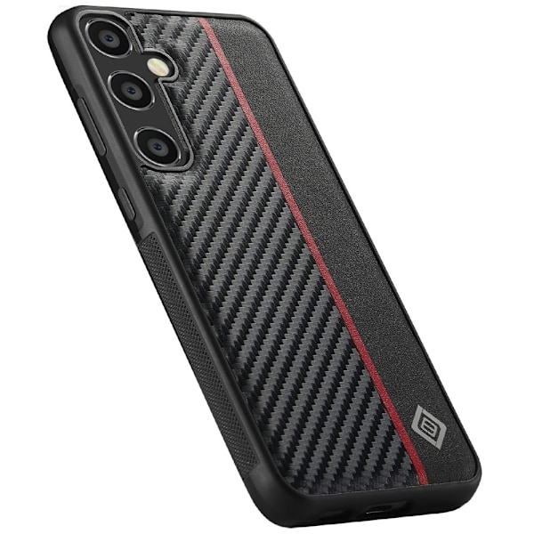 LC.IMEEKE Samsung S25 Carbon Fiber Skal Svart