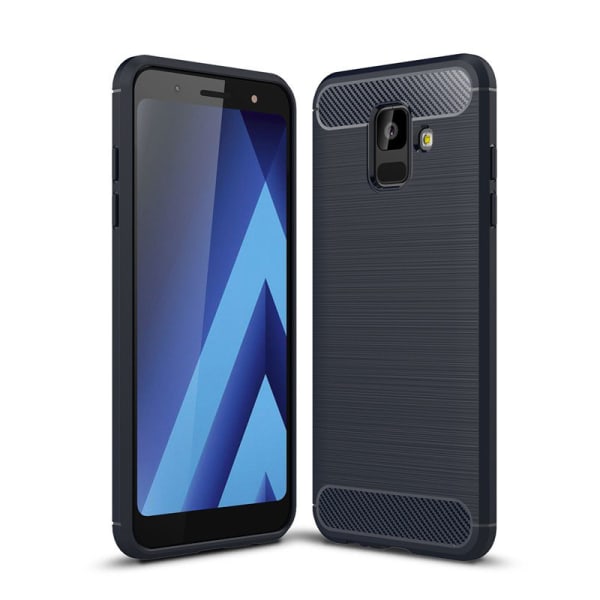 Iskunkestävä Armor Carbon TPU-suojus Samsung A6 + 2018 - lisää värejä Blue
