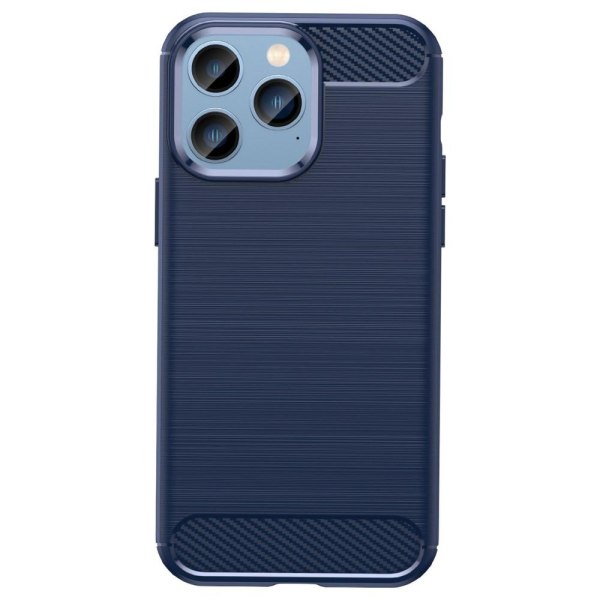 SKALO iPhone 14 Pro Max Armor Carbon Stødsikker TPU-cover - Vælg Blue