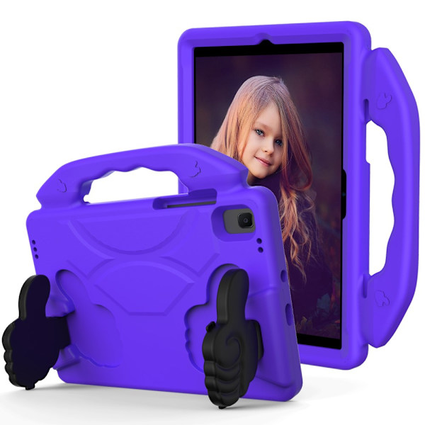 SKALO Samsung Tab A8 10.5 (2021/2022) Thumb Up Lasten Suojakotelo- Violetti Purple