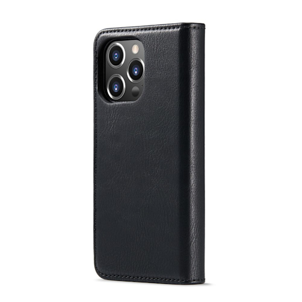 DG MING iPhone 16 Pro 2-i-1 Magnet Pungetui - Sort Black