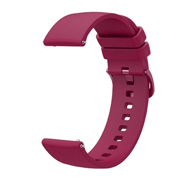 SKALO Silikonarmband till Samsung Watch Active2 44mm - Fler färger Vin, röd