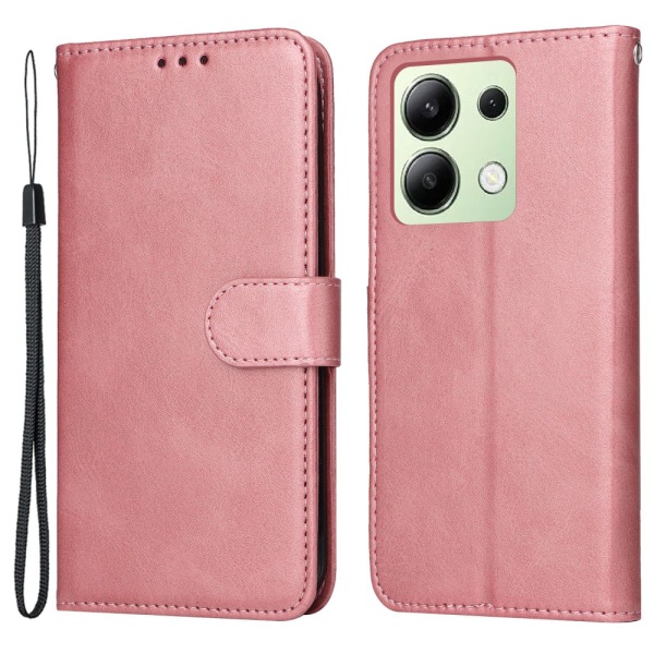 SKALO Xiaomi Redmi Note 13 4G PU-Läder Plånboksfodral - Fler fär Rosa