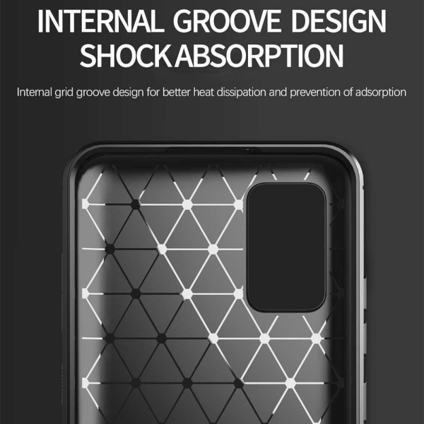 Stöttåligt Armor Carbon TPU-skal Samsung A02s Black