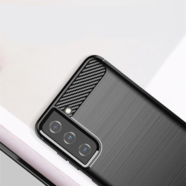 SKALO Samsung S21 Plus Armor Carbon Stöttåligt TPU-skal - Fler f grå