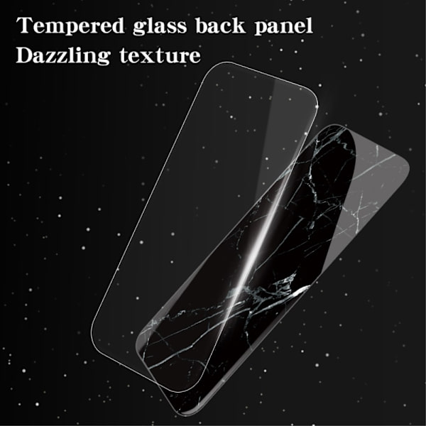 SKALO Samsung S24 Ultra Marmor Härdat Glas TPU-skal - Motiv 4 multifärg