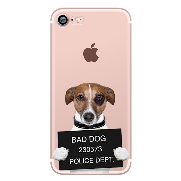 Skal med roliga hund/katt motiv iPhone 6/6S MultiColor Motiv G