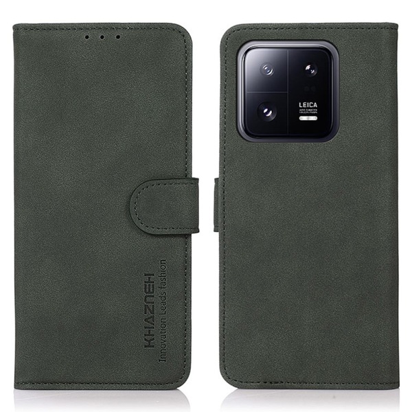 SKALO Xiaomi 13 Pro 5G KHAZNEH Plånboksfodral i PU-Läder - Grön Grön