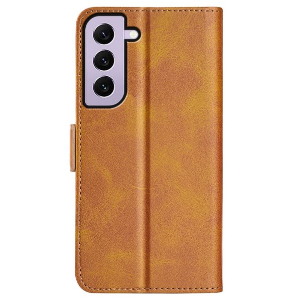 SKALO Samsung S23 Premium Plånboksfodral - Ljusbrun Ljusbrun