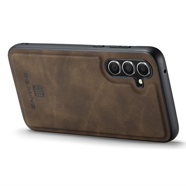 DG MING Samsung A36 5G Premium PU-Läder Hybrid Skal - Mörkbrun Mörkbrun