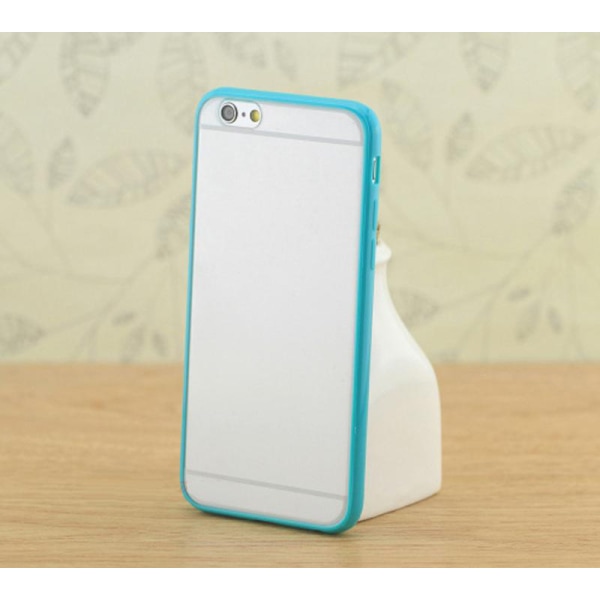 Gennemsigtigt cover med farvet ramme iPhone 6 / 6S - flere farver White