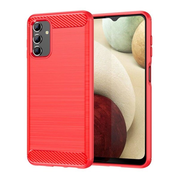 SKALO Samsung A13 4G Armor Carbon Stødsikker TPU-cover - Vælg fa Red